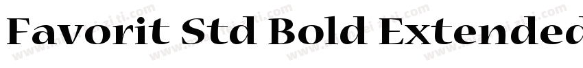 Favorit Std Bold Extended字体转换